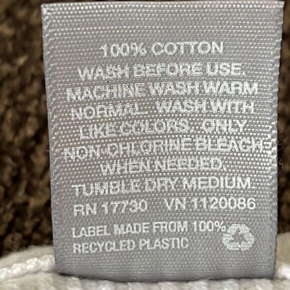 Custom Embroidered Gray Cotton Barmop Towel “Fall in Love”- flaws - Picture 8 of 8